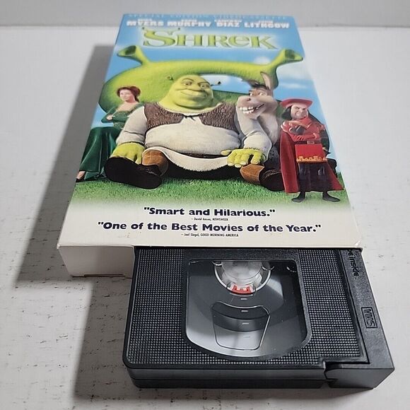 SHREK 2001 Animated Movie VHS Special Edition Large Case Big Box - NO MOLD - Picture 2 of 7